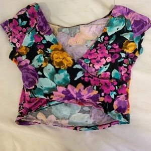 Floral crop top